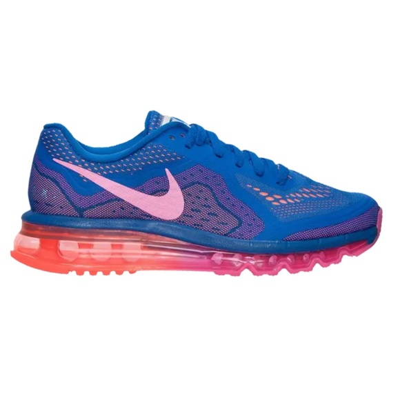 Nike Shoes - Nike Air Max 2014 Blue/Pink Running Shoes Womens 8